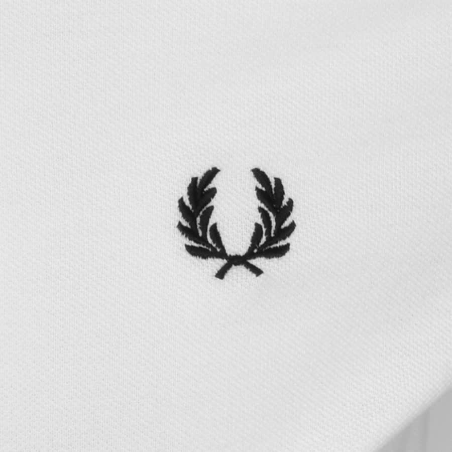 Alternative Image for ProductFred Perry Henley Collar Polo T Shirt White3